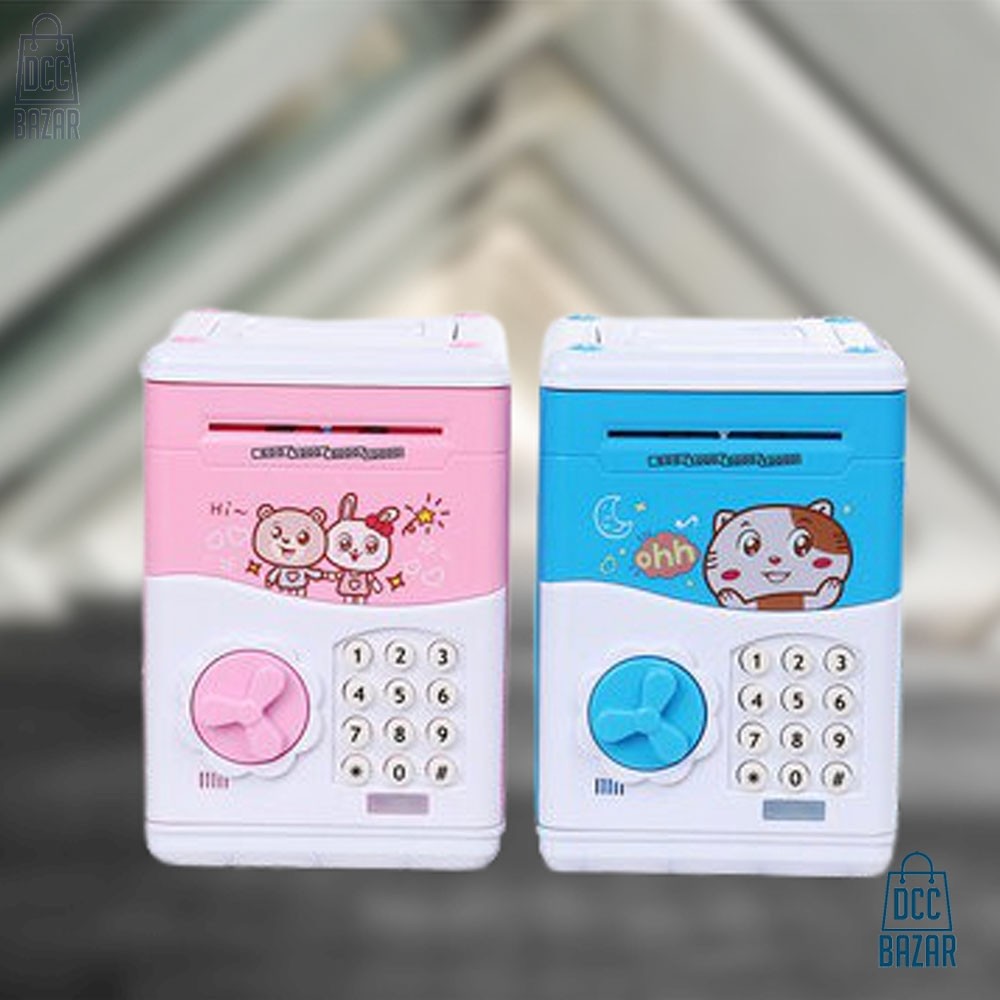 Kids Electronic Piggy Bank ATM Password Money Coin