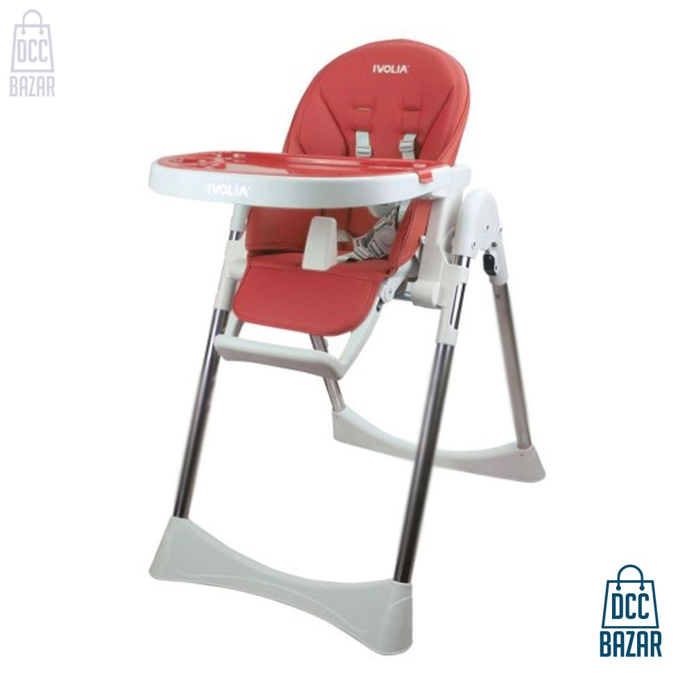 IVOLIA champagne free easy infant installed wholesale plastic baby dining chair adjustable high chair folding chair