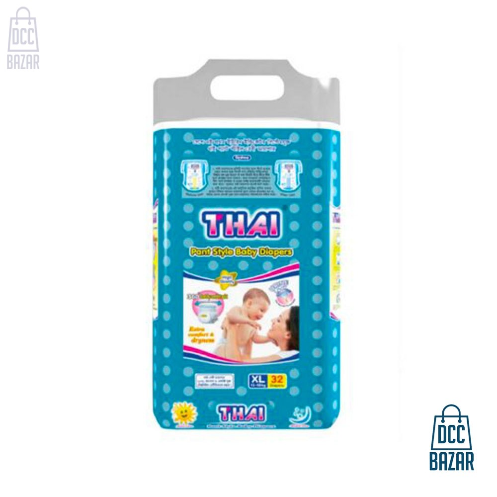 Thai baby diaper pant XL 13-18kg 32 pcs