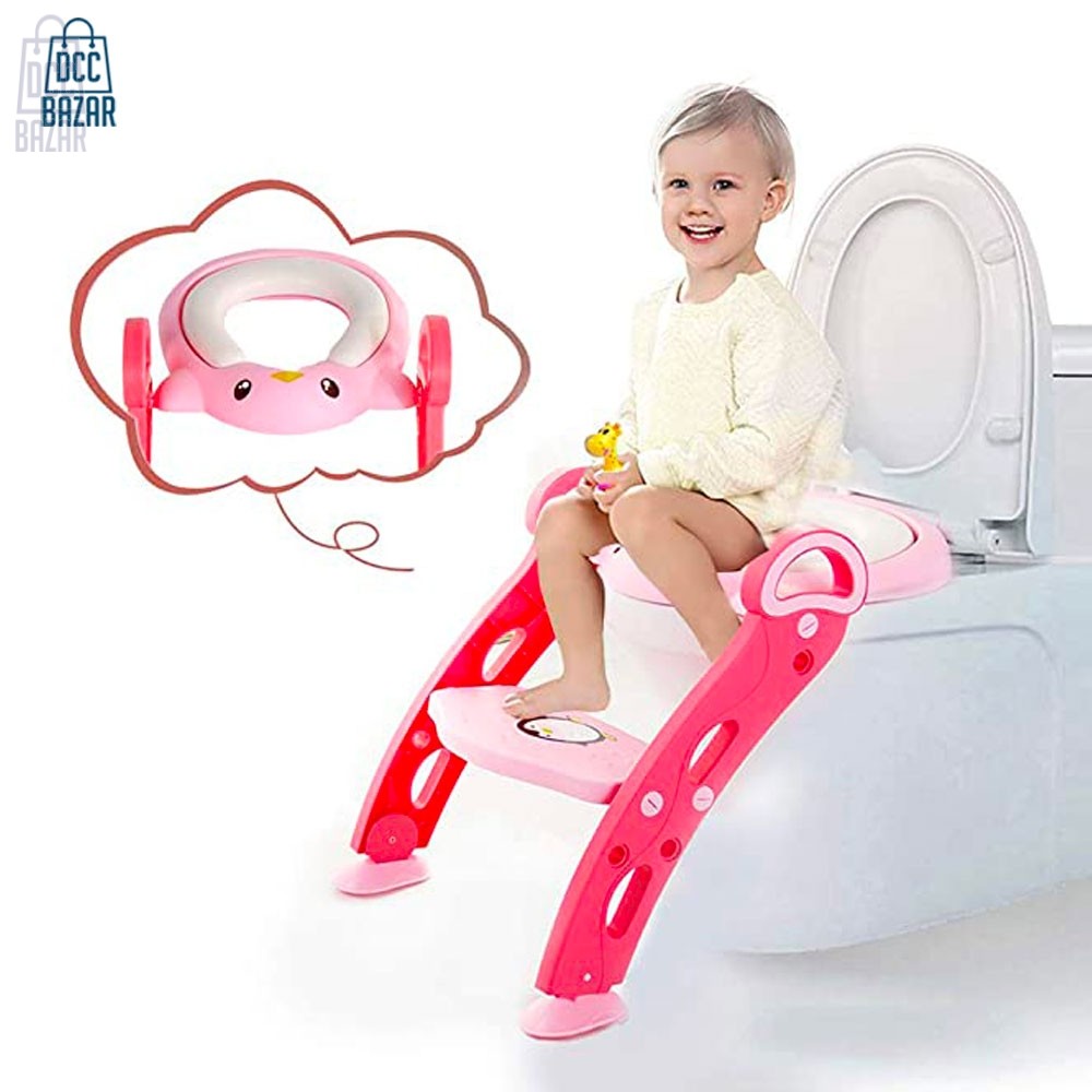 Baobei Potty Toilet Training Seat with Non-Slip Step Stool Ladder for Kids