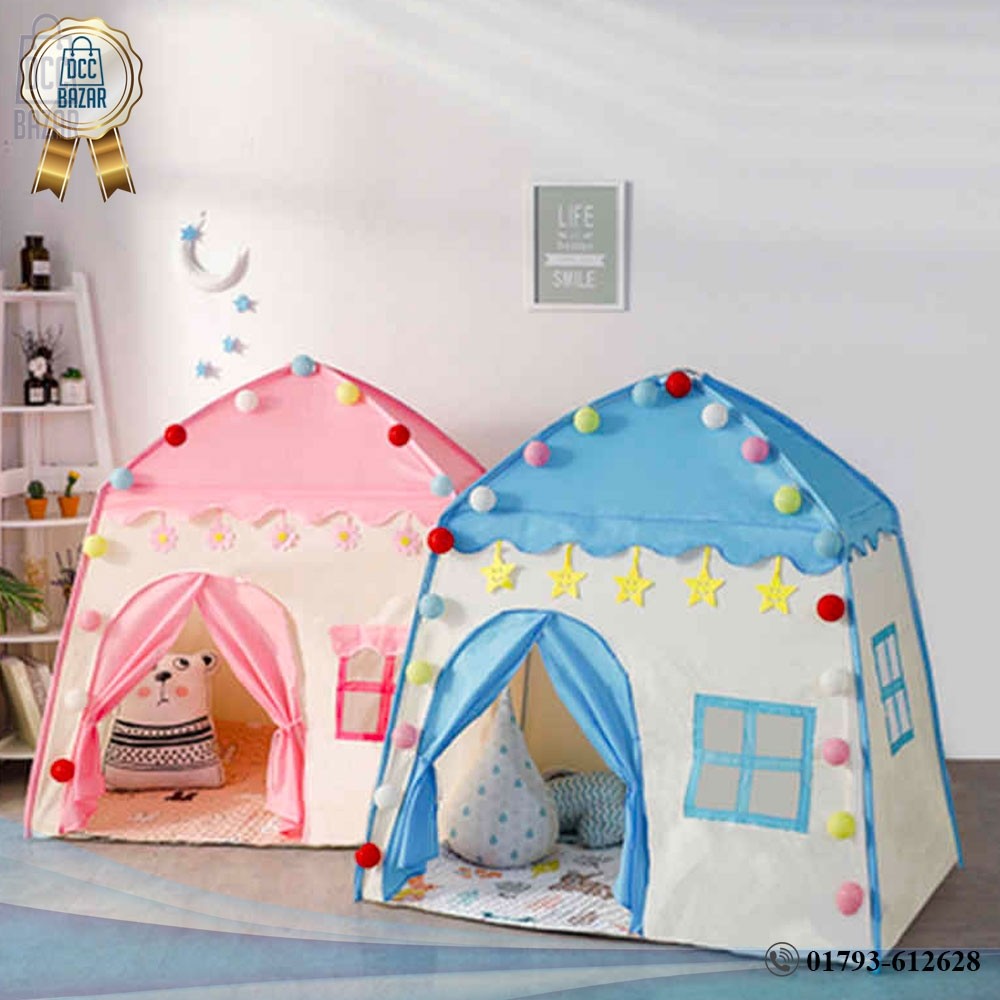 Child Indoor Play Tent House for Kids I Children Play Tent Flower Stars Princess 