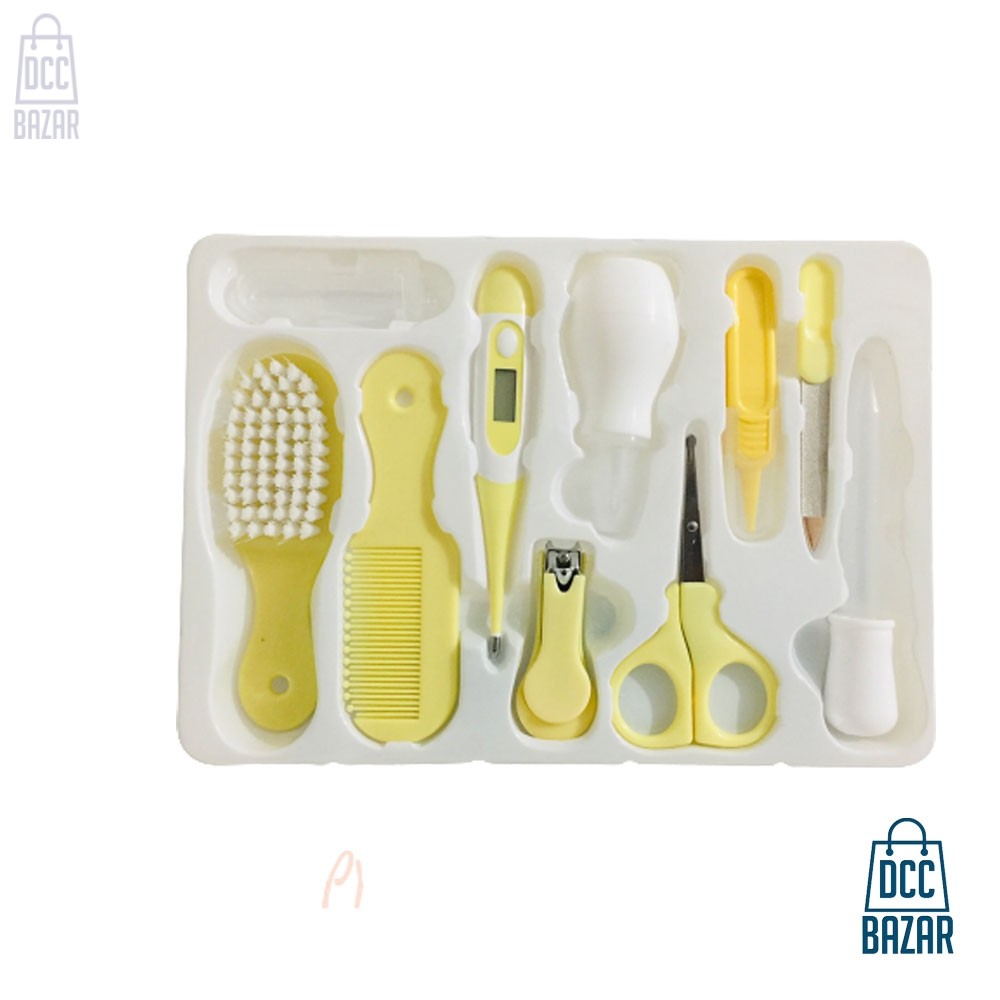 New Born Baby Health Care Kit Set Yellow 10 PCS