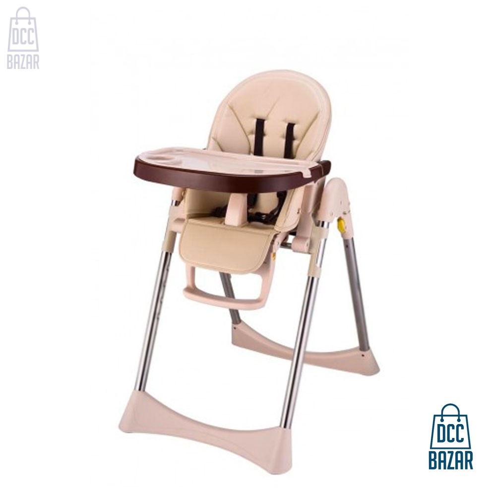IVOLIA champagne free easy infant installed wholesale plastic baby dining chair adjustable high chair folding chair
