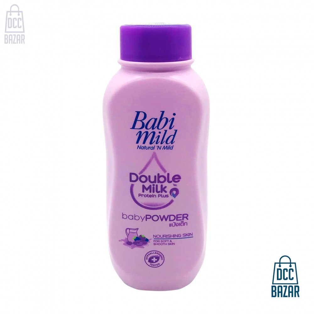 Babi Mild Baby Powder Double Milk Protein- 180g