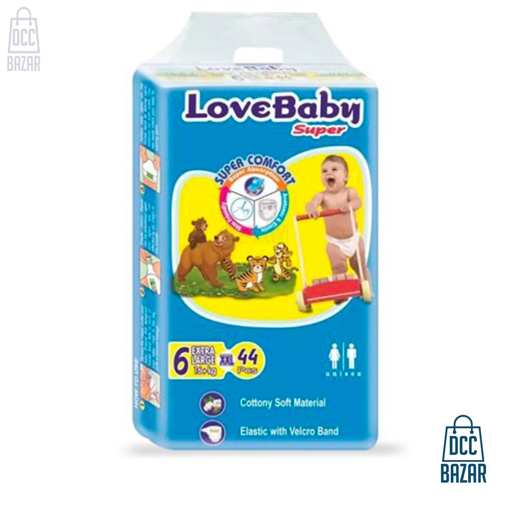 Love Baby Diaper Belt 6 Large 16+ kg 44 pcs