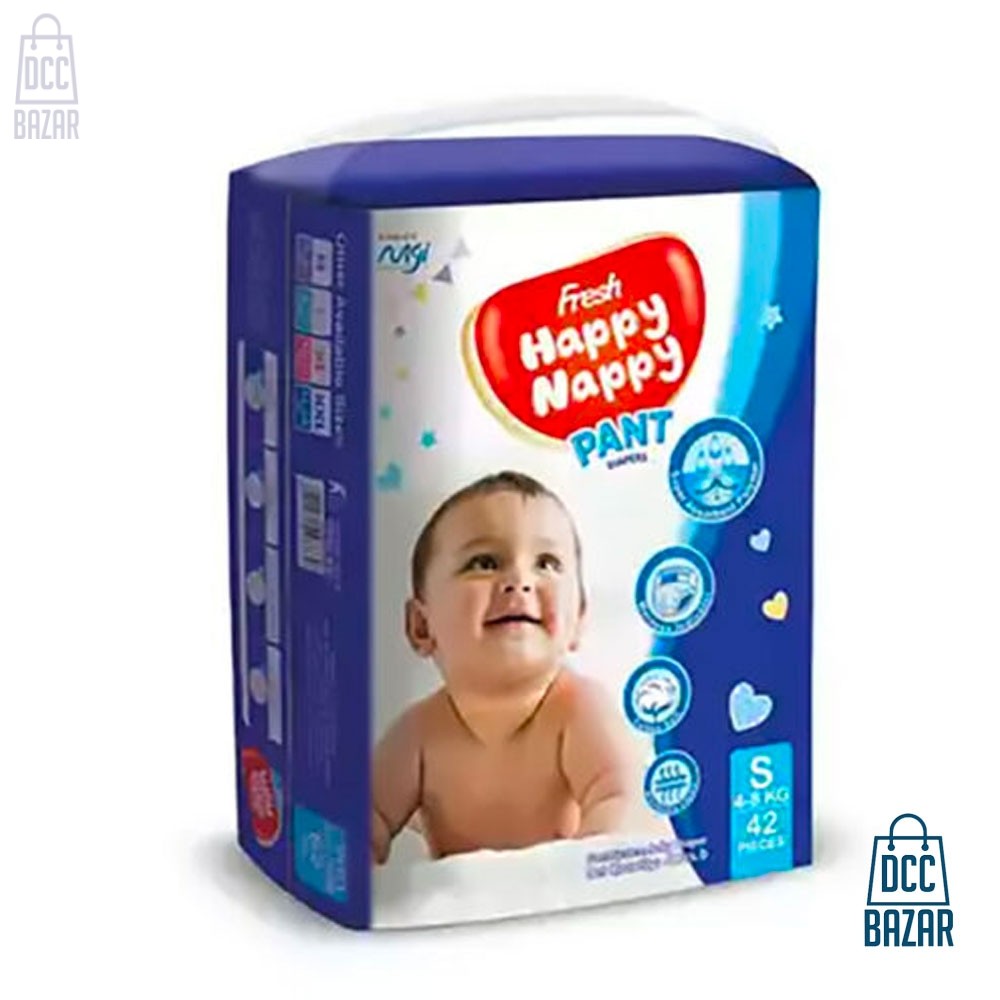 Happy Nappy Pant S (4-8kg) 42pcs