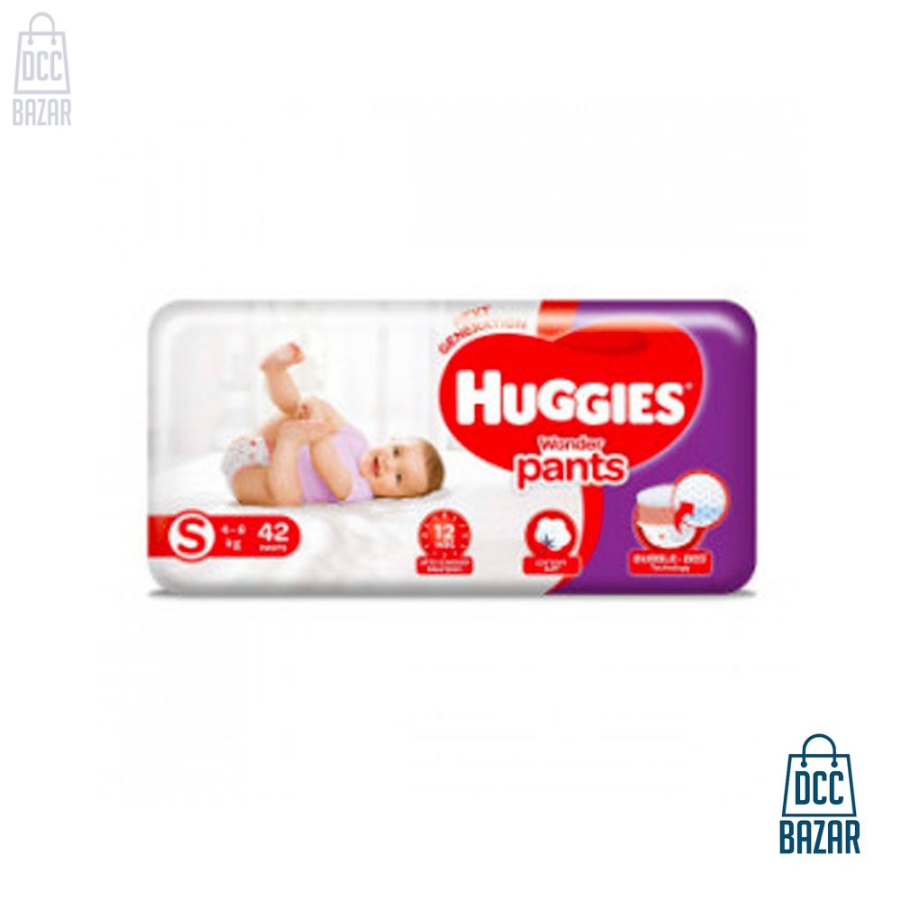 Huggies Baby Diaper WonderPants Pant S 4-8 kg 42 pcs