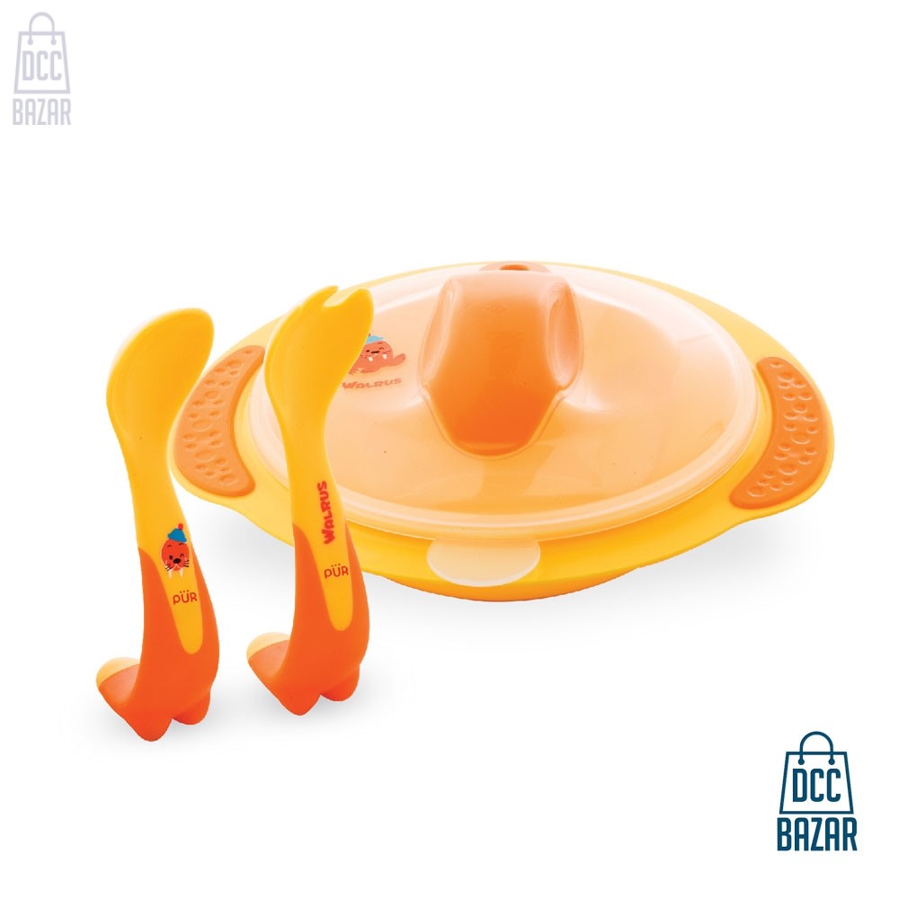 Pur Walrus Meal time set – Bowl & Cultery