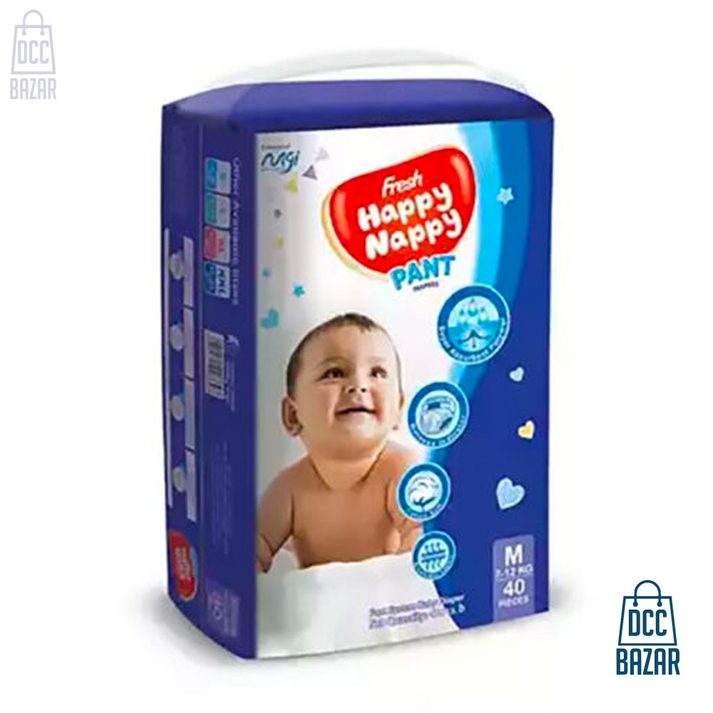 Happy Nappy Pant M (7-12kg) 40pcs