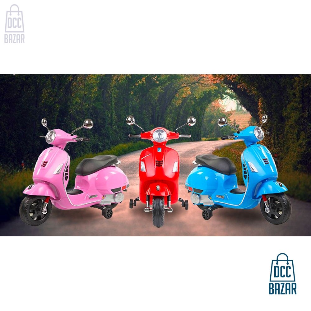 Vespa Rechargeable Battery Operated Ride-on Scooter for Kids (3 to 7yrs)