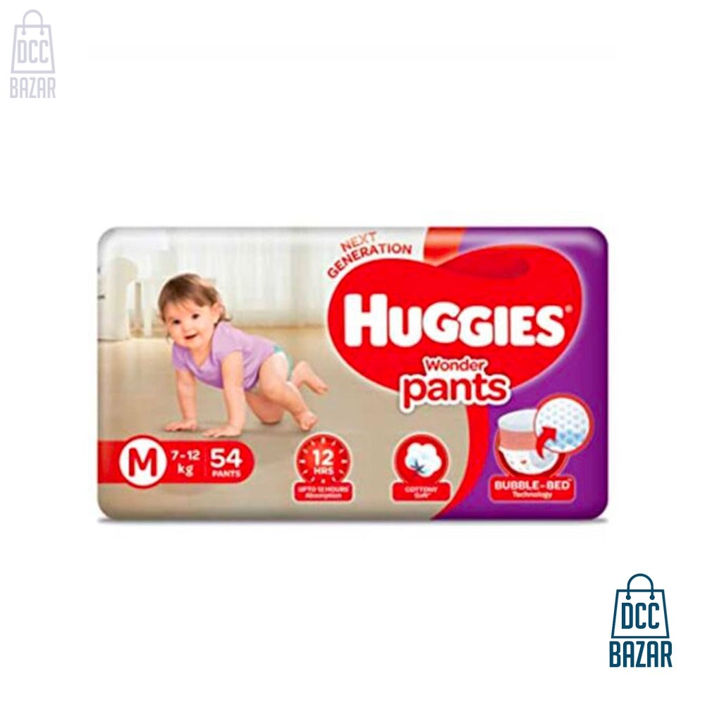 Huggies Baby Diaper WonderPants Pant M 7-12 kg 54 pcs