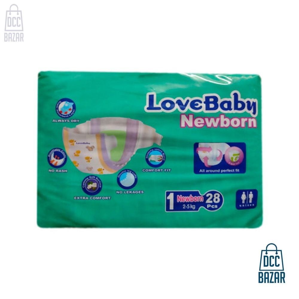 Love Baby Diaper Belt NB 2-5 kg 28 pcs