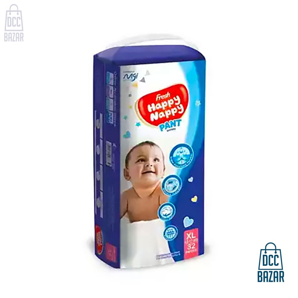 Happy Nappy Pant XL (12 -17 kg) 32pcs
