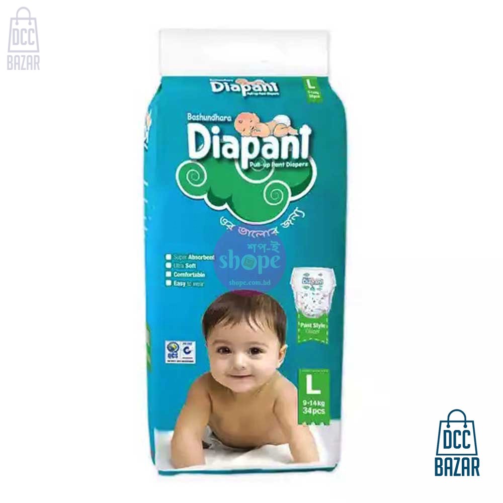 Diapant Baby Diaper L 9-14kg 34pcs