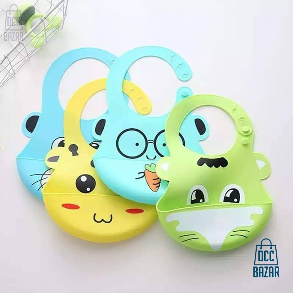 Silicone Baby Bibs with Food Catcher
