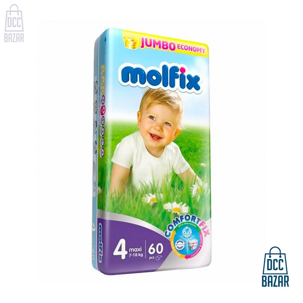 Molfix Baby Diaper Belt (4Maxi) 7-14kg 60pcs
