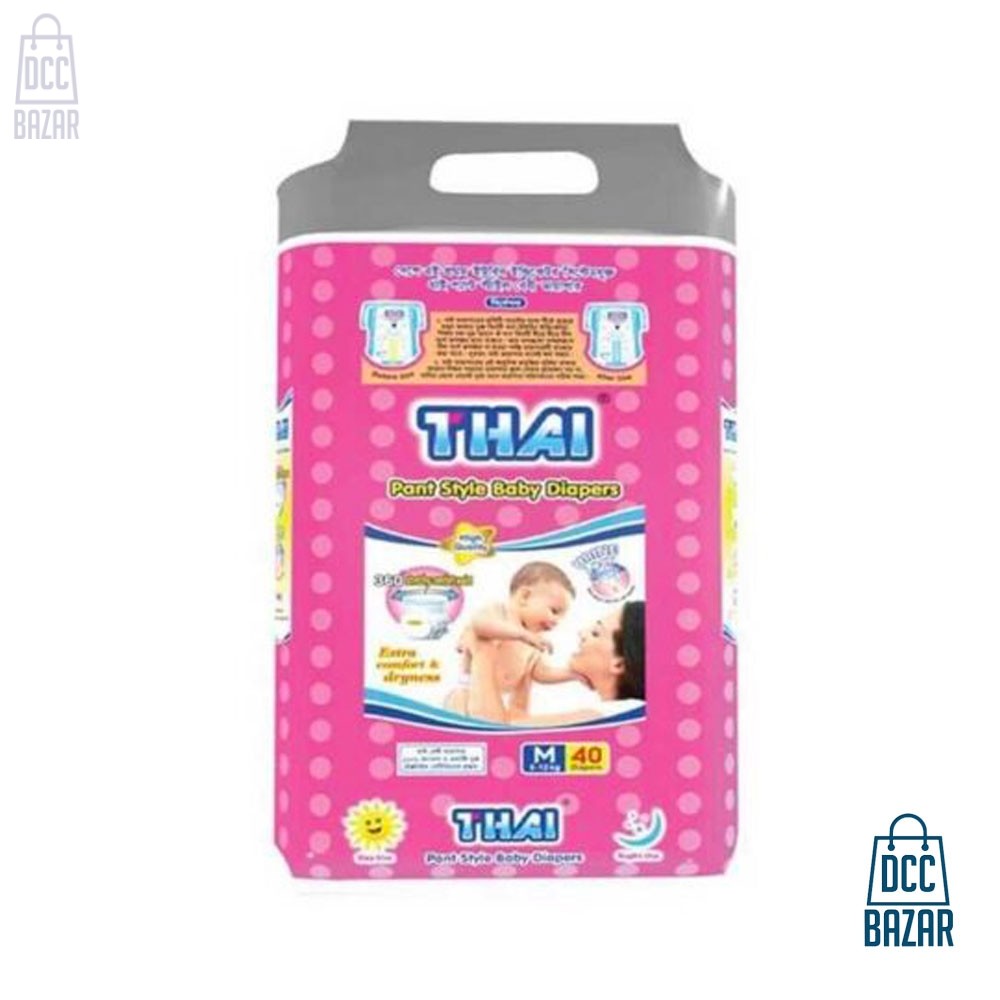 Thai baby diaper pant M 5-12Kg 40 pcs