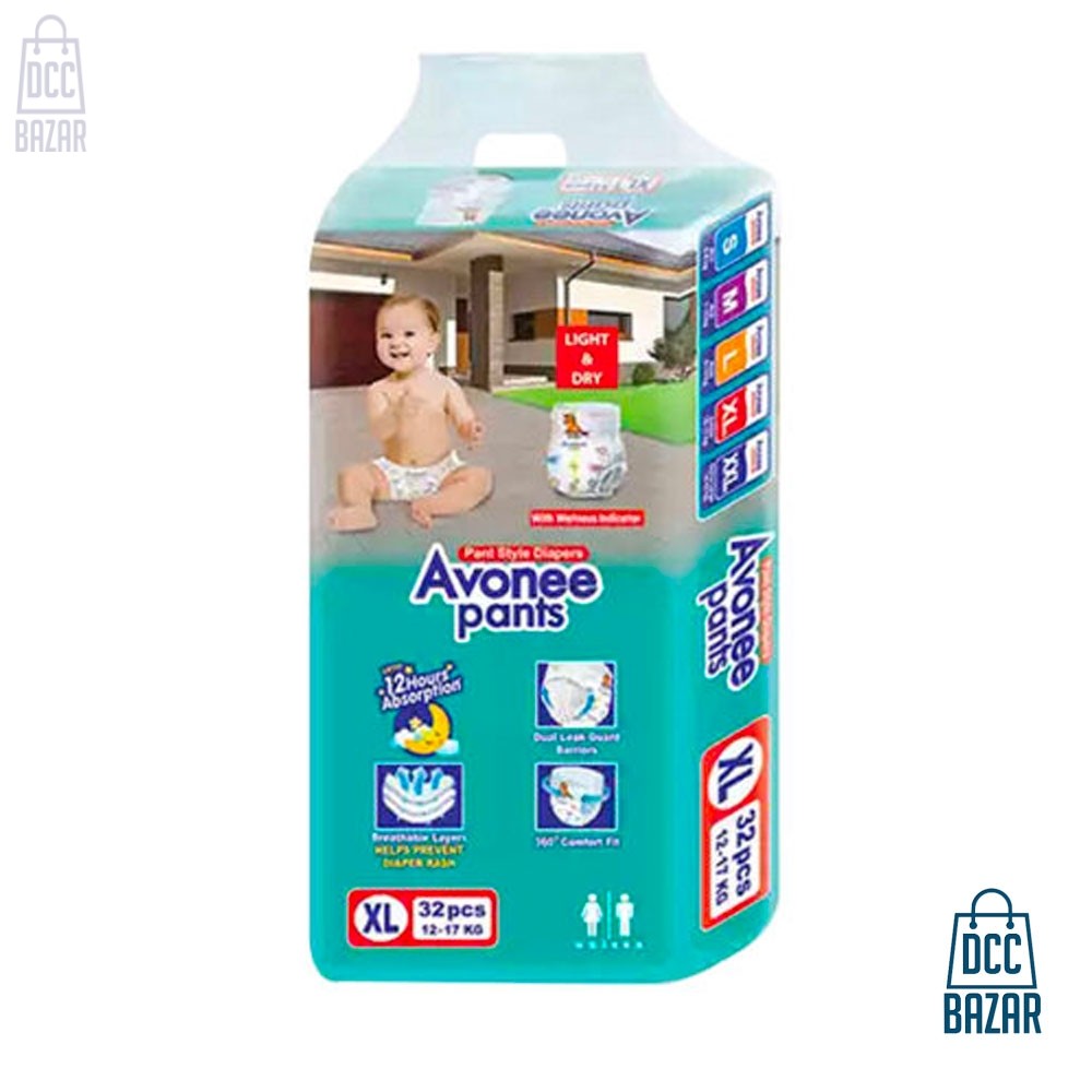 Avonee 5 Baby Diaper Pants XL 12-17kg 32pcs