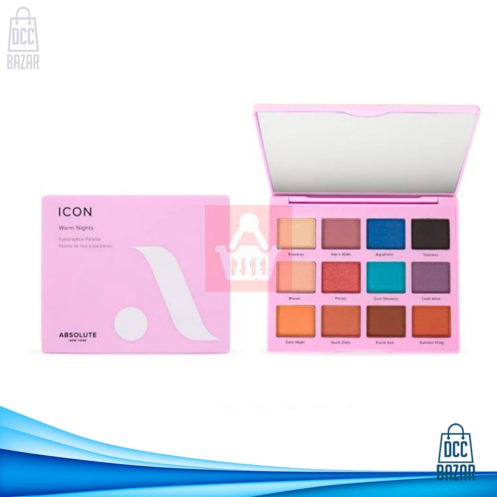Absolute New York Icon Eyeshadow Palette - Warm Nights