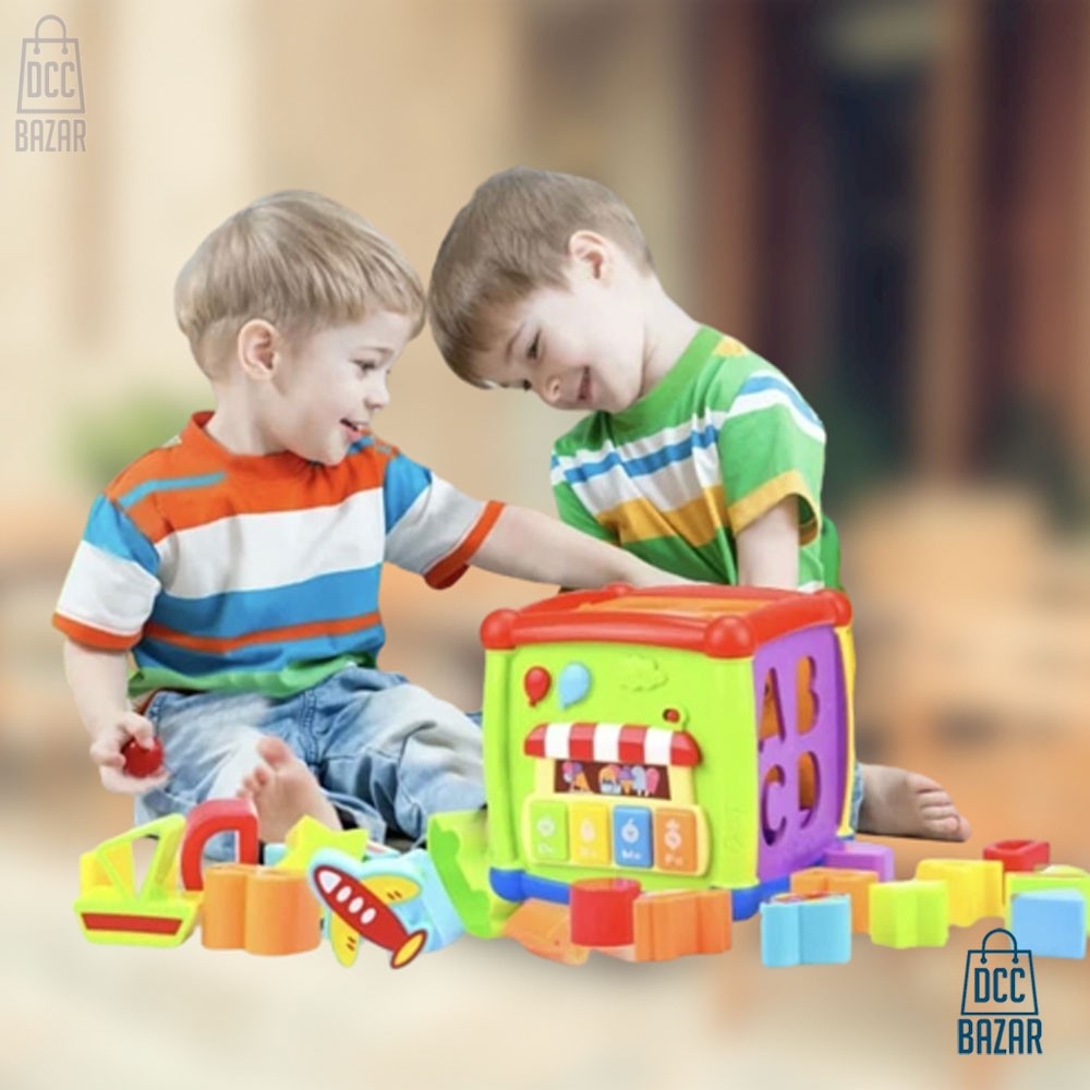 DODY 6 in 1 Baby Activity Cube Toddler Toys, Multipurpose