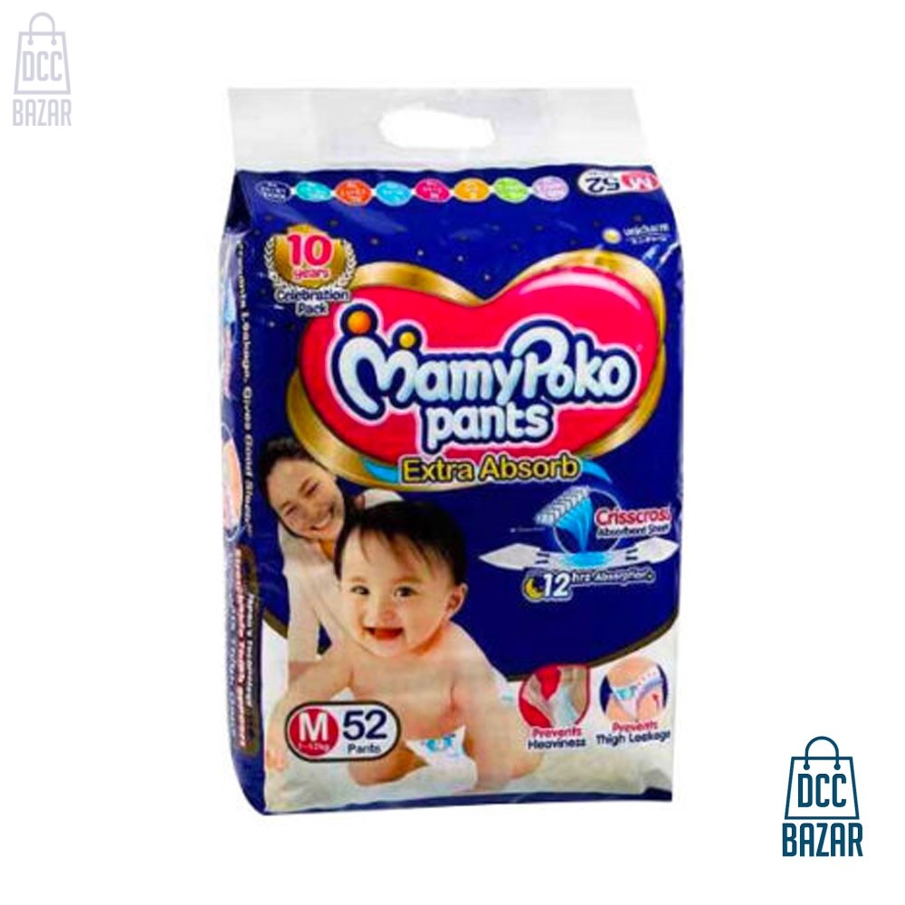 MamyPoko Pants Diaper M 7-12kg 52pcs