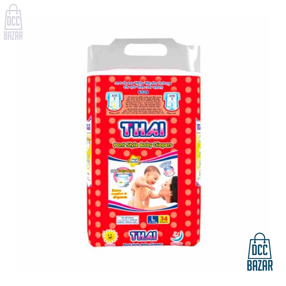 Thai baby diaper pant L 9-16Kg 34 pcs