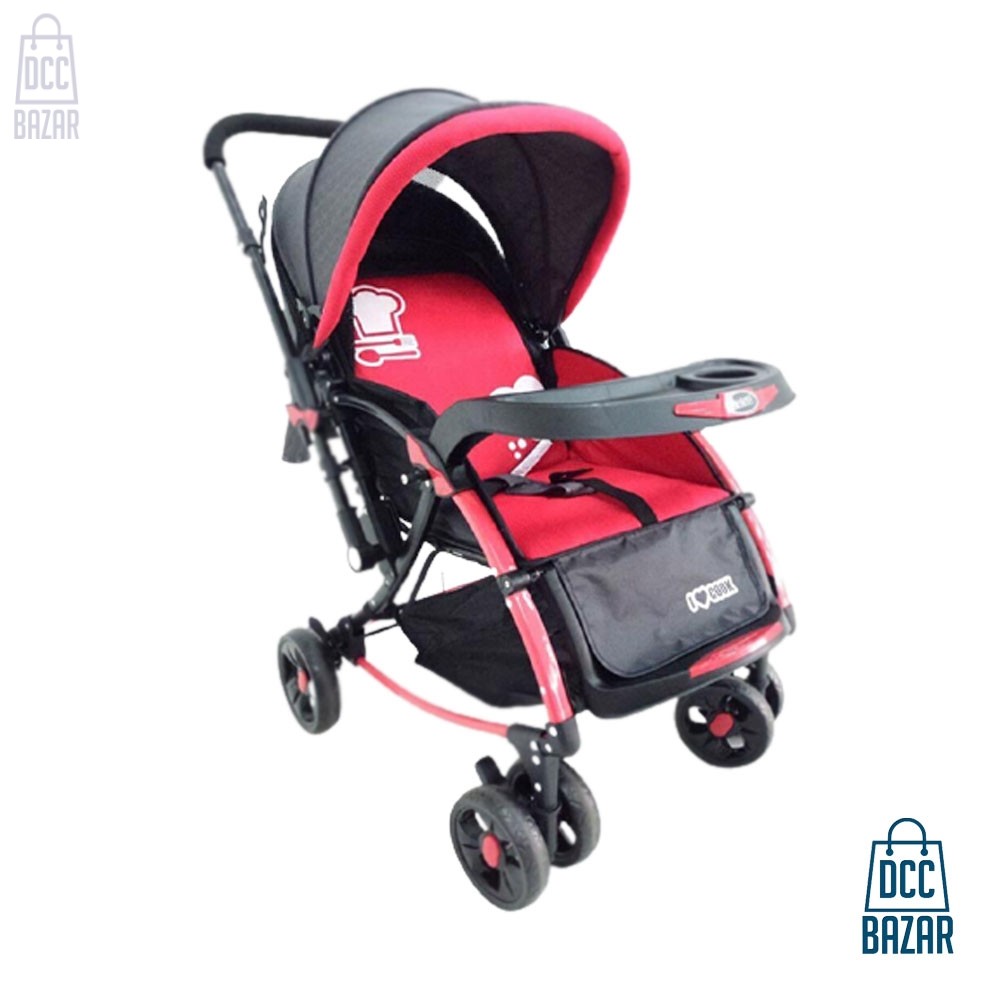 Baby Cradle Stroller (Blue)