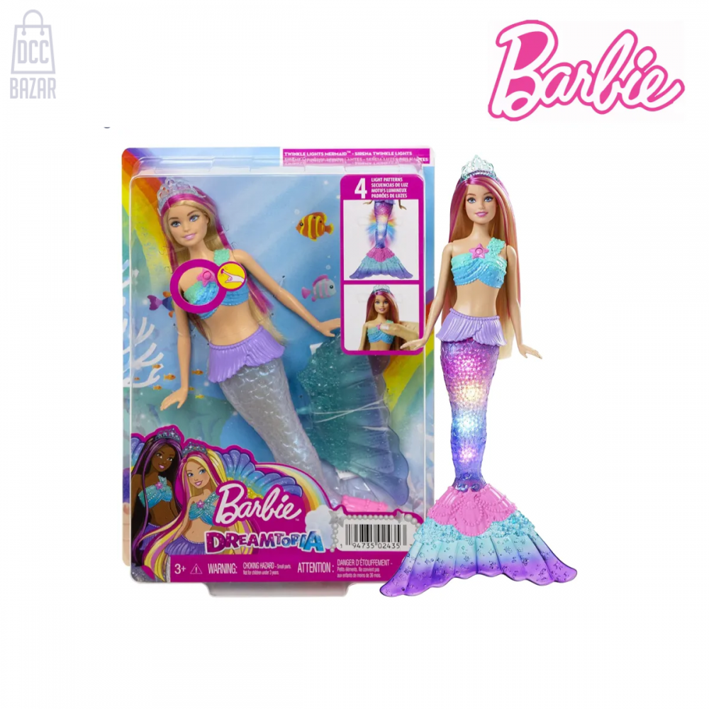 Barbie HDJ36 Dreamtopia Twinkle Lights Mermaid Doll