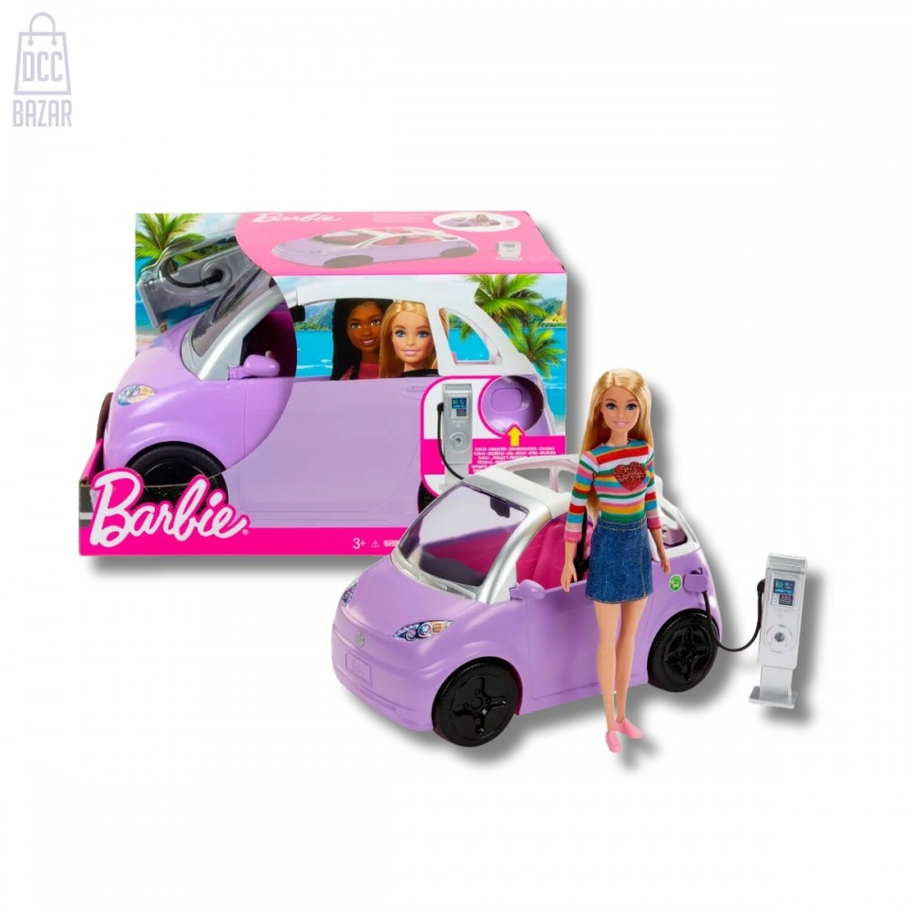 Barbie HJV36 Electric Vehicle Playset