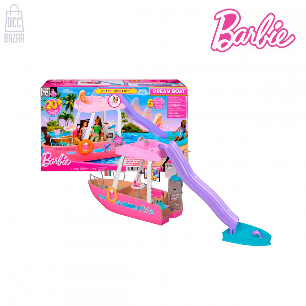 Barbie HJV37 Dream Boat Playset With Pool