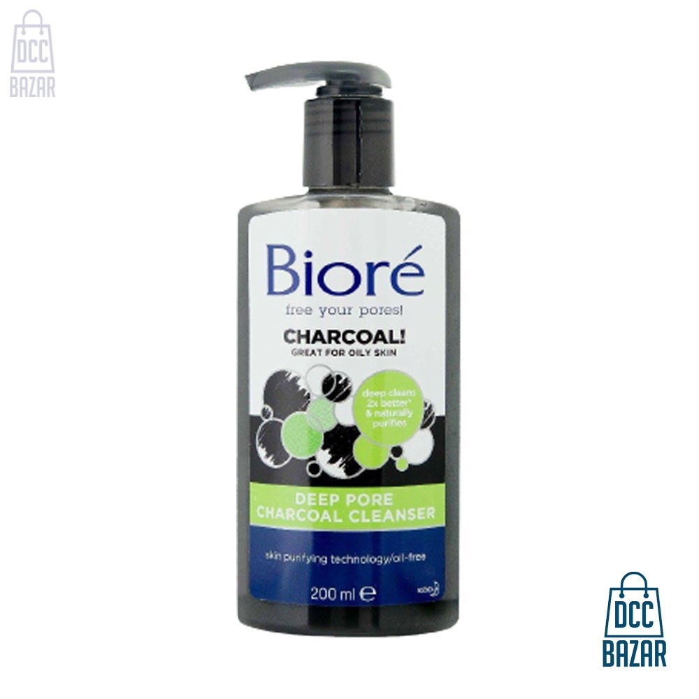 Biore Deep Pore Charcoal Cleanser- 200ml