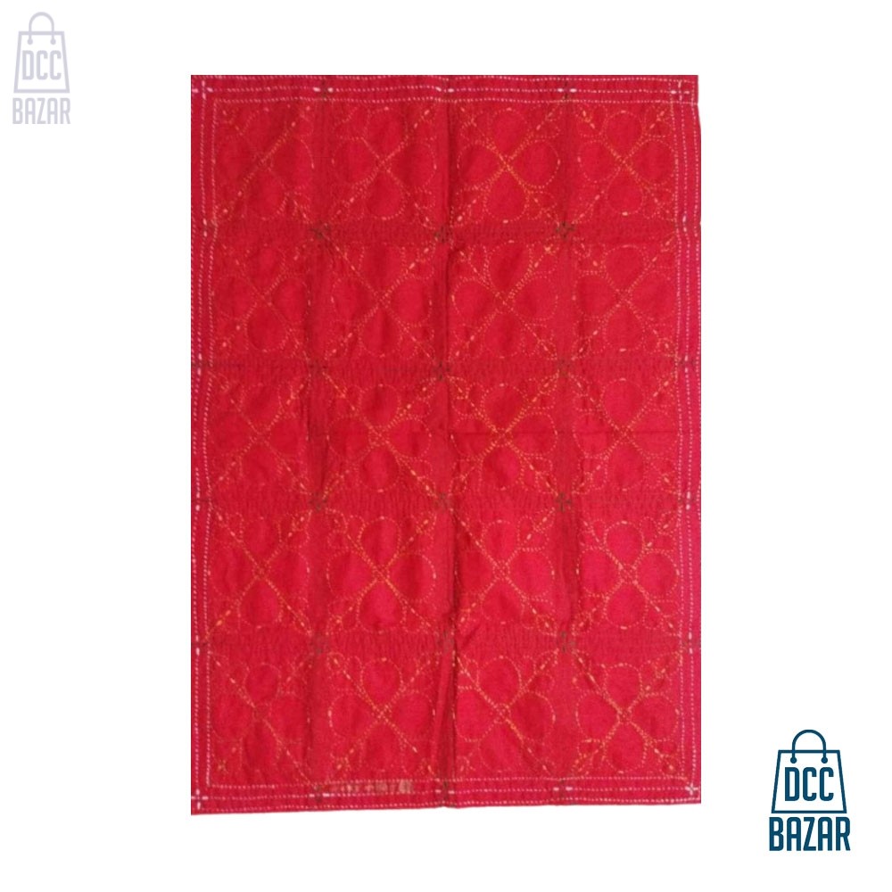 Cotton Soft Red Baby Nokshi Katha
