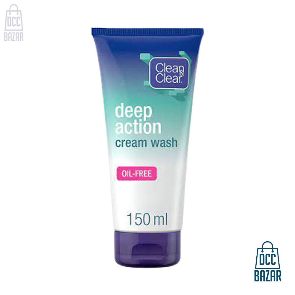 Clean & Clear Deep Action Oil-Free Cream Wash- 150ml