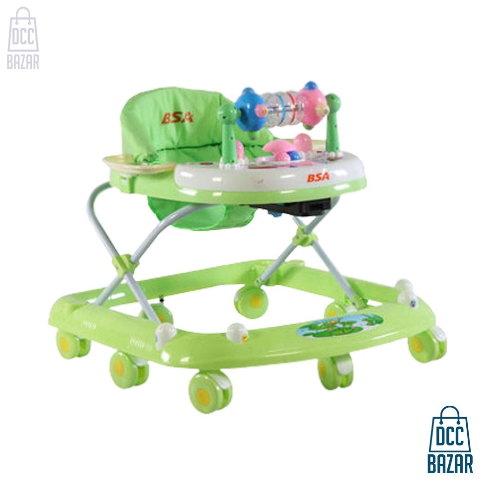 Dolphin Baby Walker - Red and Green