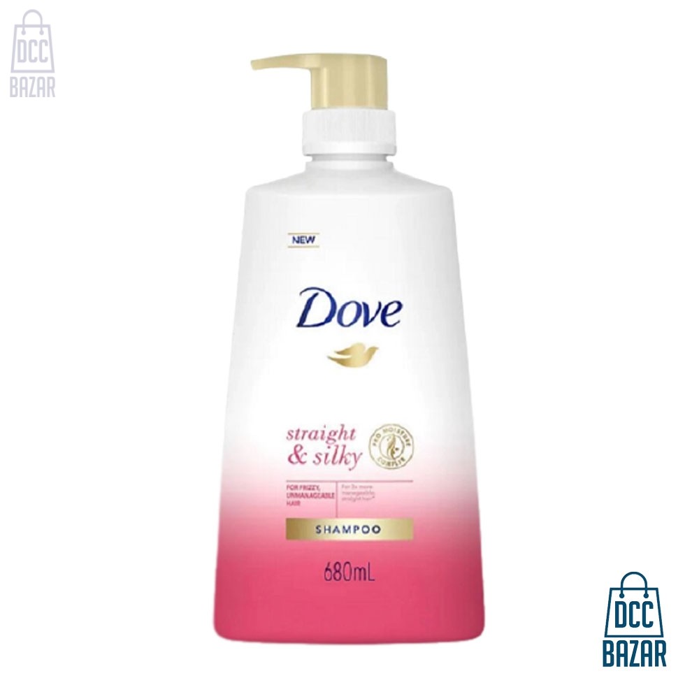 Dove Straight & Silky Shampoo- 680ml