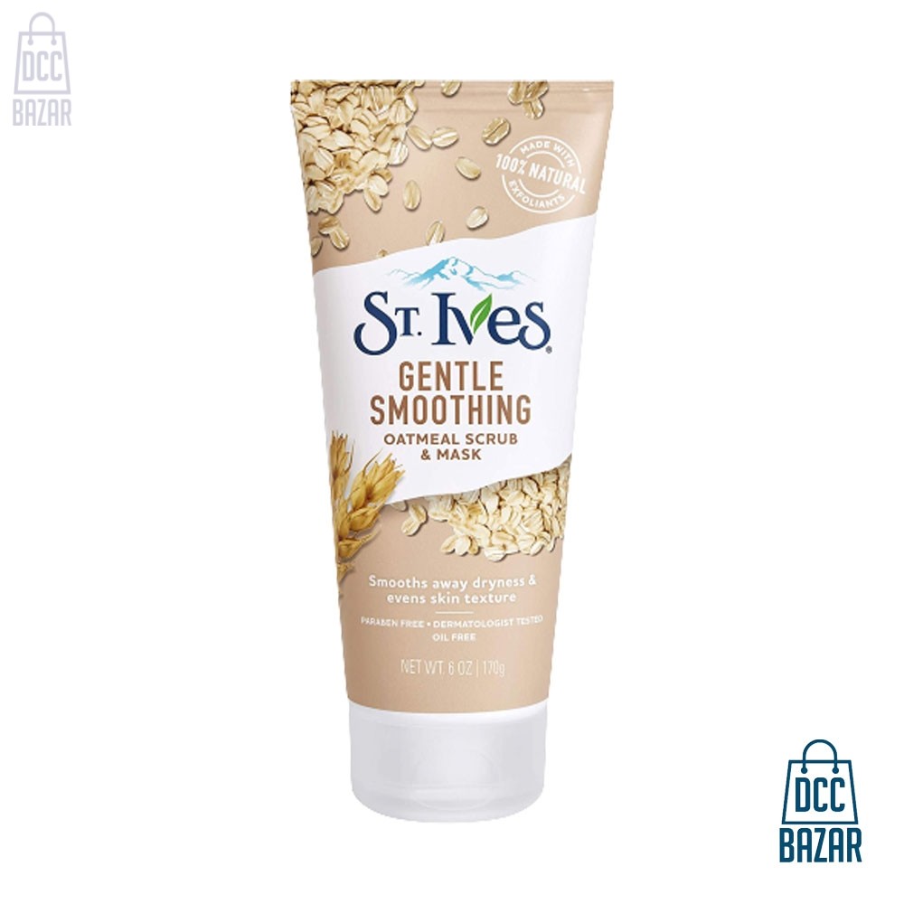 St. Ives Gentle Smoothing Oatmeal Face Scrub & Mask- 170g