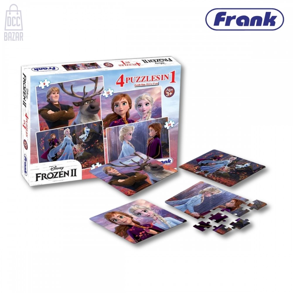 Frank 12909 Frozen II 4-in-1 Puzzles