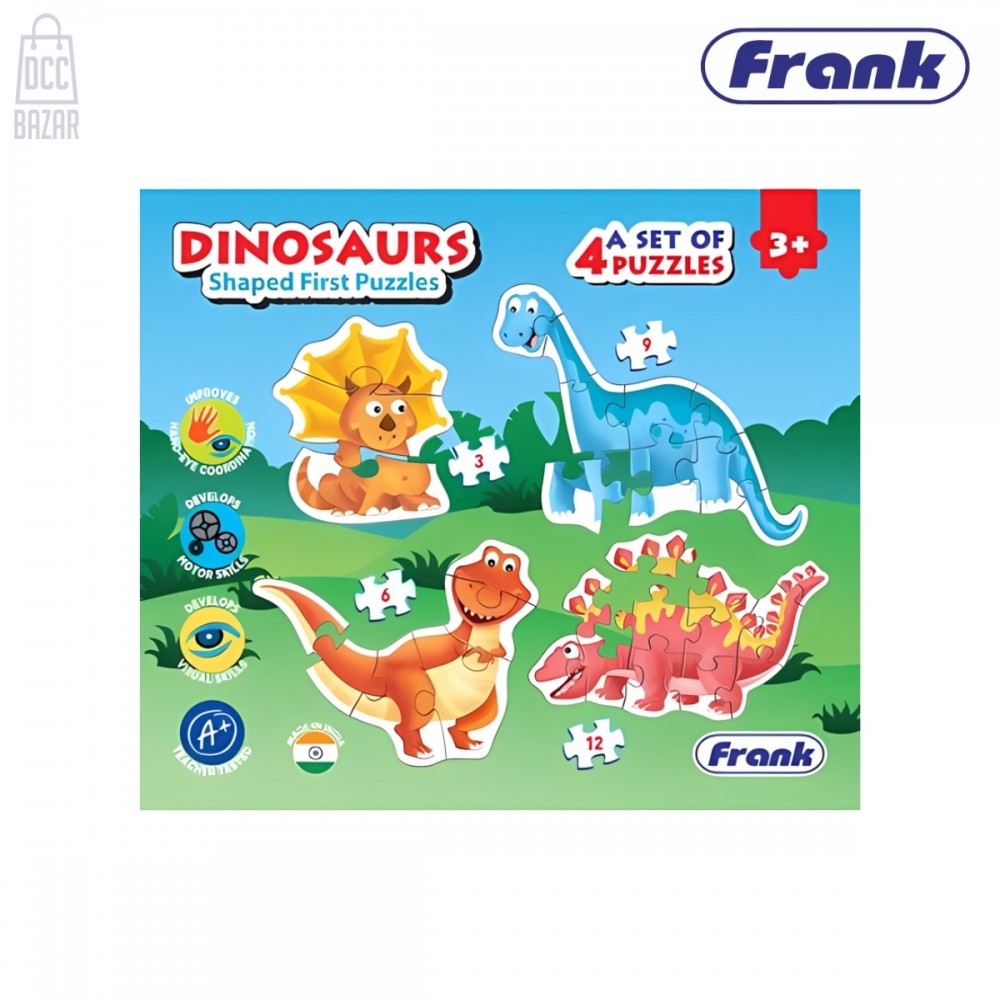 Frank 15401 Dinosaurs Shaped First Puzzles