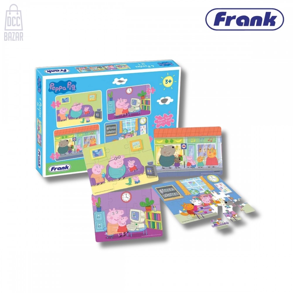 Frank 60402 Peppa Pig 4 In 1 Puzzle