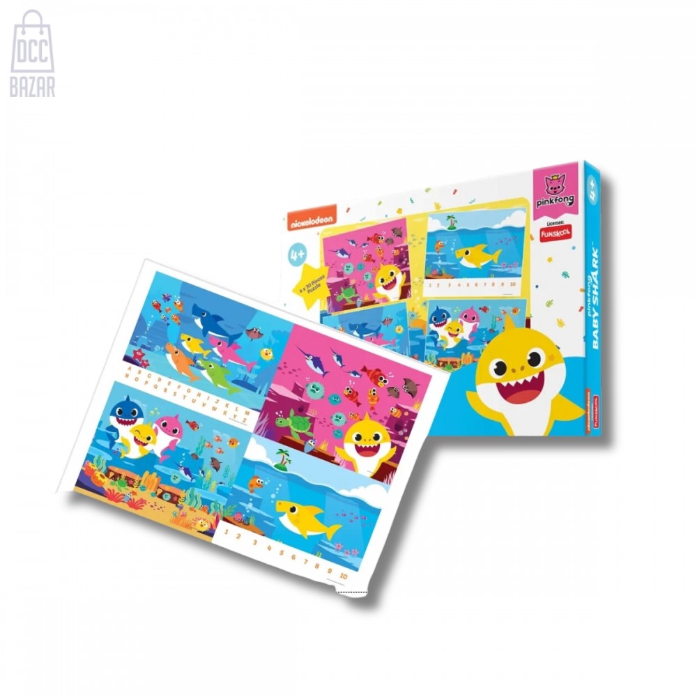 Funskool Baby Shark 4 in 1 Puzzle
