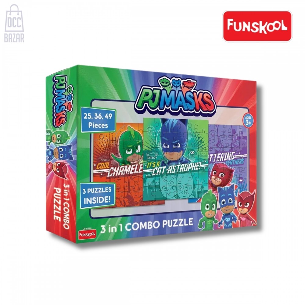 Funskool PJ Masks 3 In 1 Combo Puzzle