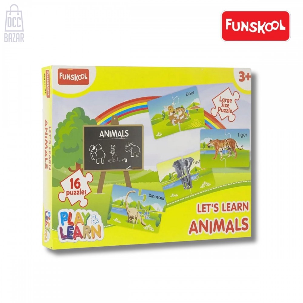 Funskool Play & Learn-Animals Puzzle