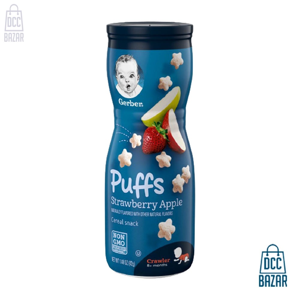 Gerber Graduates Puffs Strawberry Apple 42g