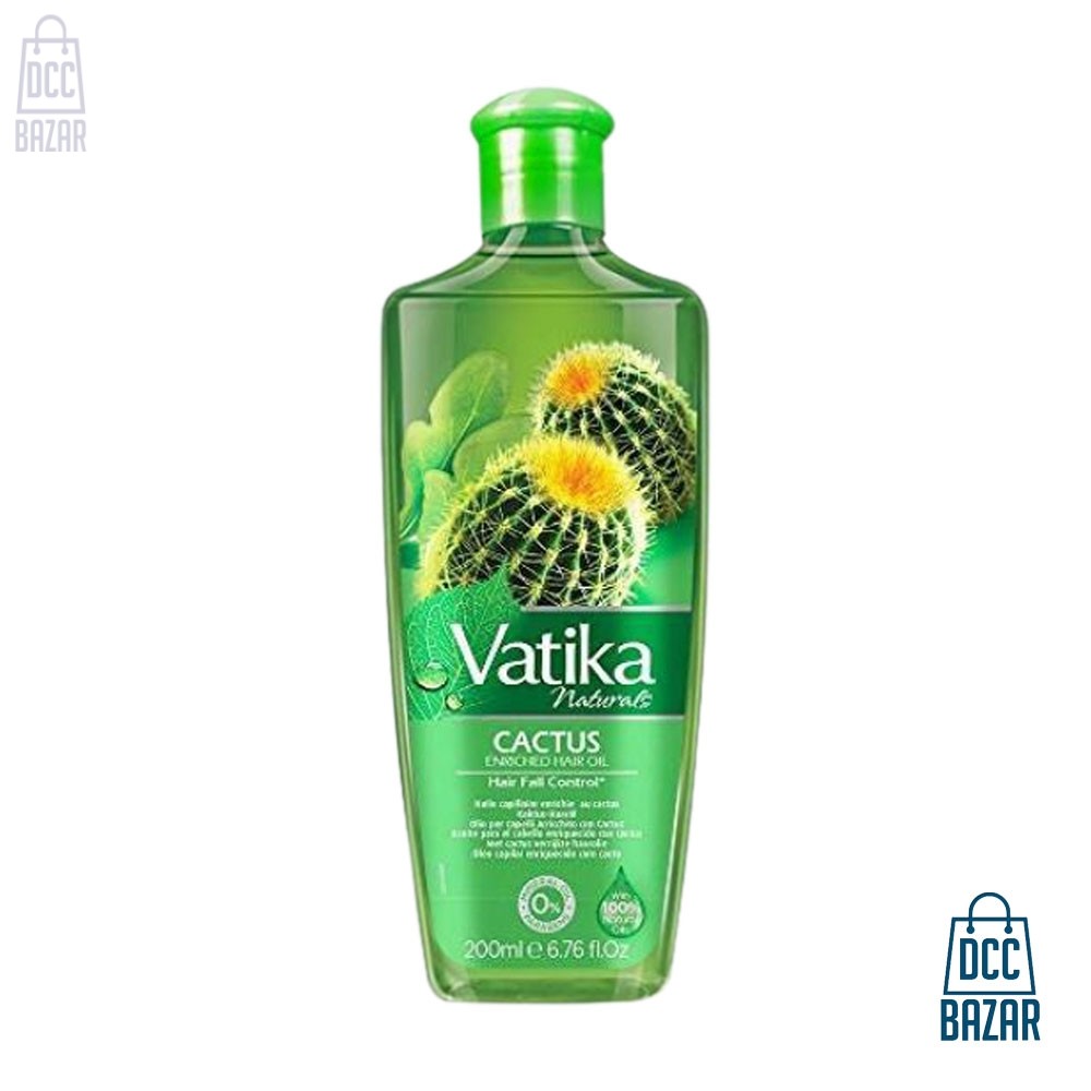 Vatika Naturals Cactus Enriched Hair Oil Hair Fall Control- 300ml