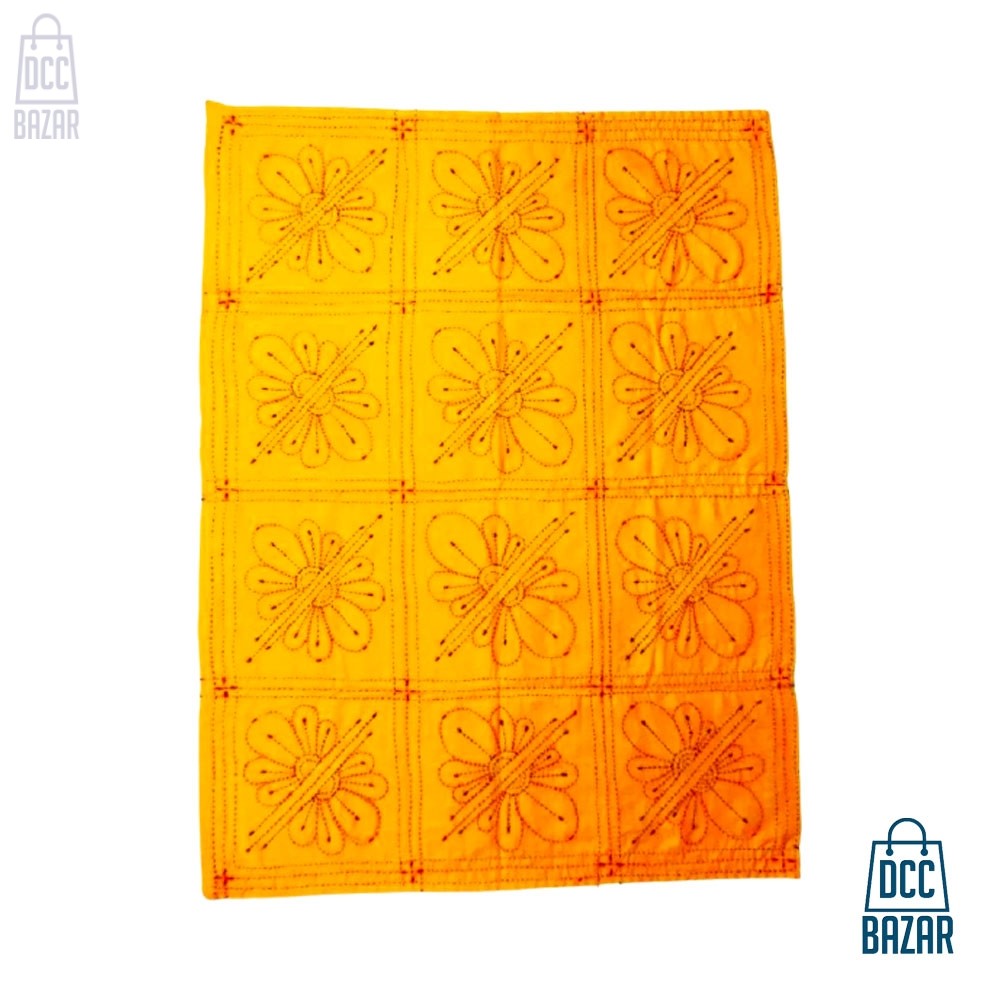 Hand Made Baby Nokshi Katha In Lemon Color