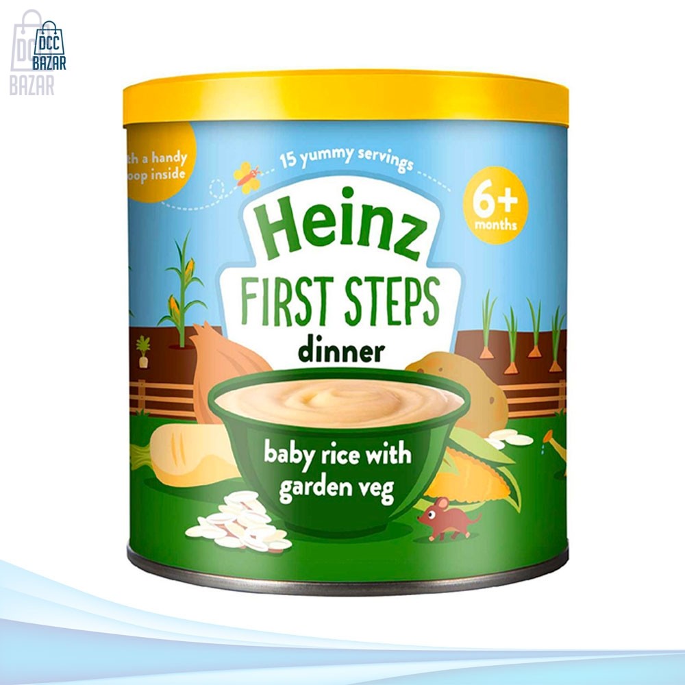 Heinz First Steps Baby Rice with Garden Veg 6+months 200G