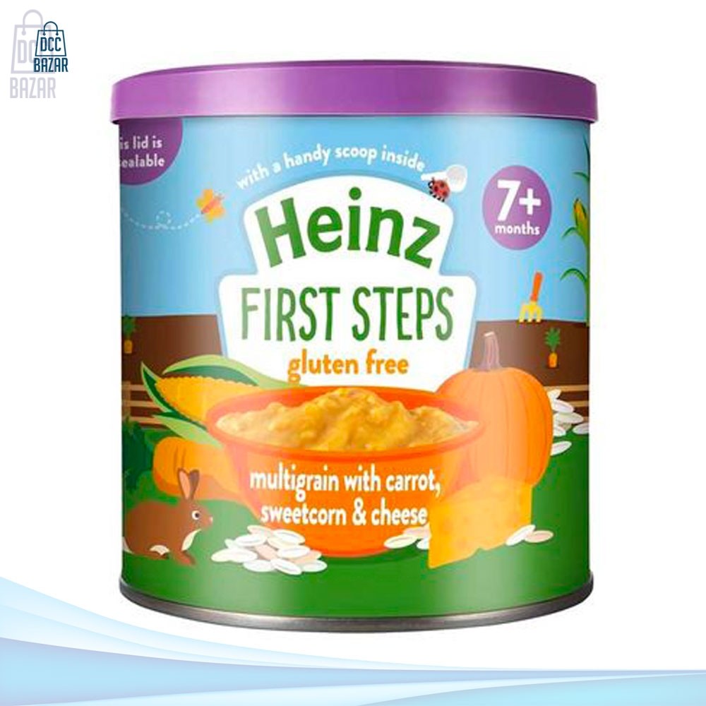 Heinz First Steps Multigrain with Carrot, Sweetcorn & Cheese Dinner 7+months 200G