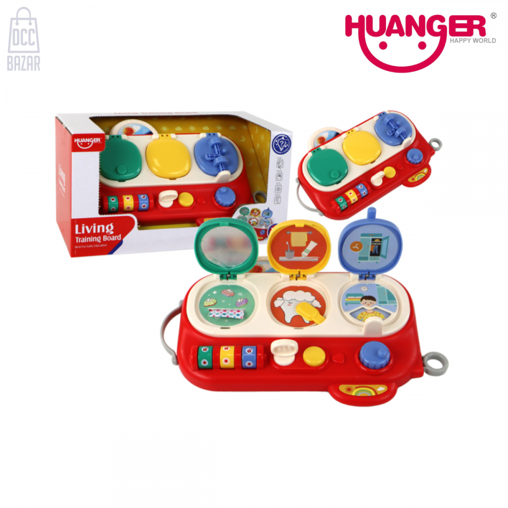 Huanger HE8080 Interactive Busy Board for Toddler Learning & Development (18 Months+)