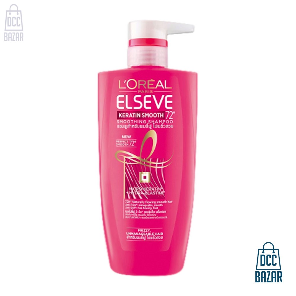L'Oréal Paris Elseve Keratin Smooth Smoothing Shampoo- 450ml