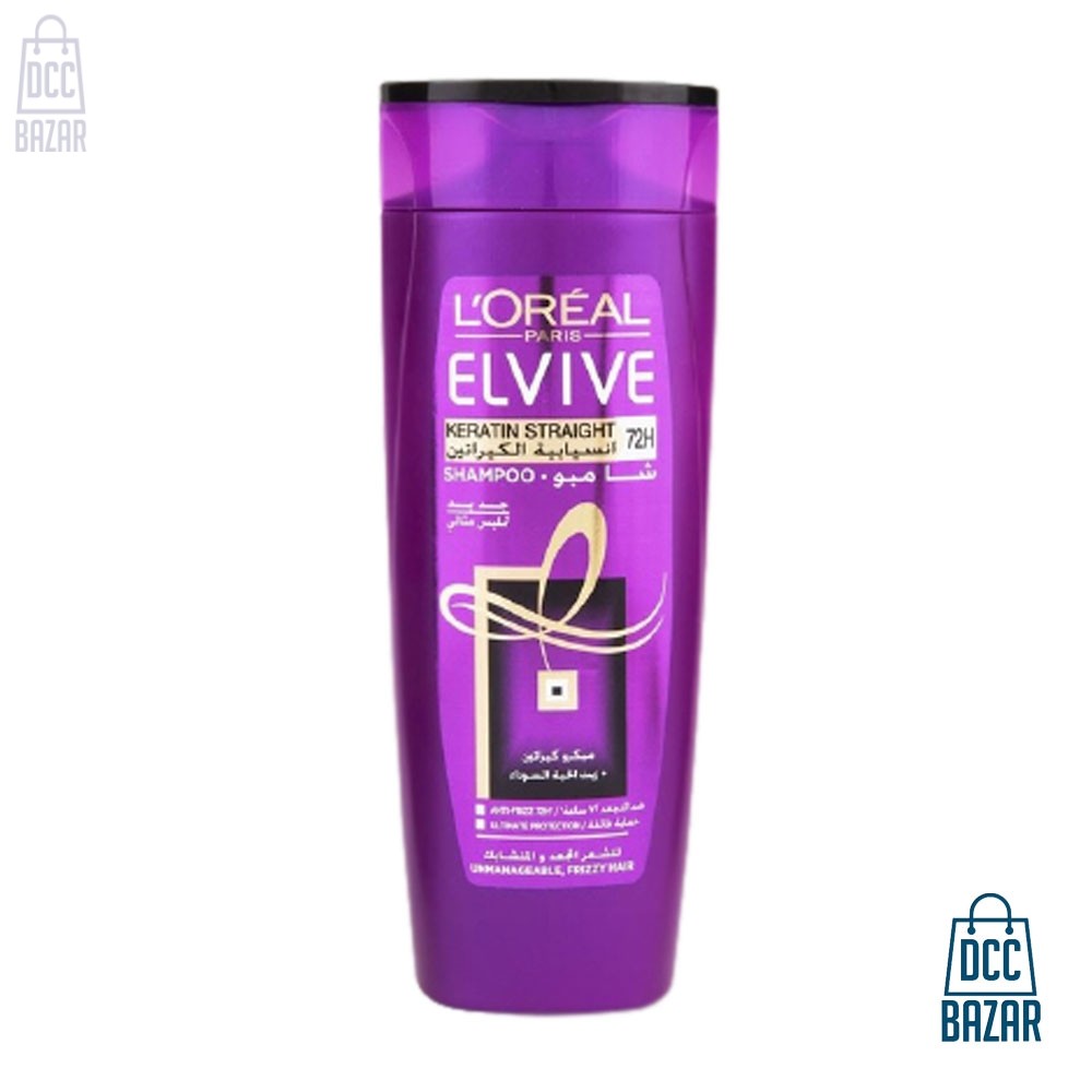 L'oreal Paris Elvive Keratin Straight Shampoo- 400ml